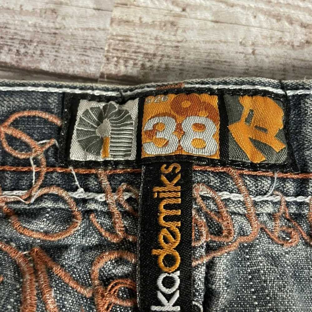 Vintage Akademiks Mens Jeans 38 Denim Wash Emboid… - image 3
