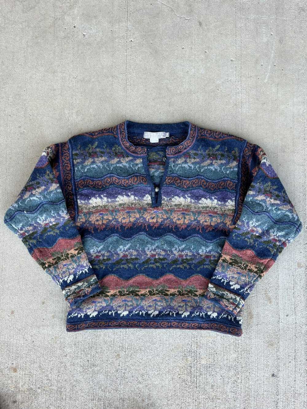 Streetwear × Vintage Vintage Wool Atlandia Sweater - image 1