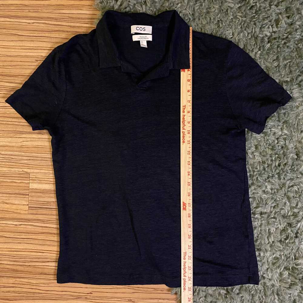 Cos Regular-fit Linen Polo Shirt - image 2