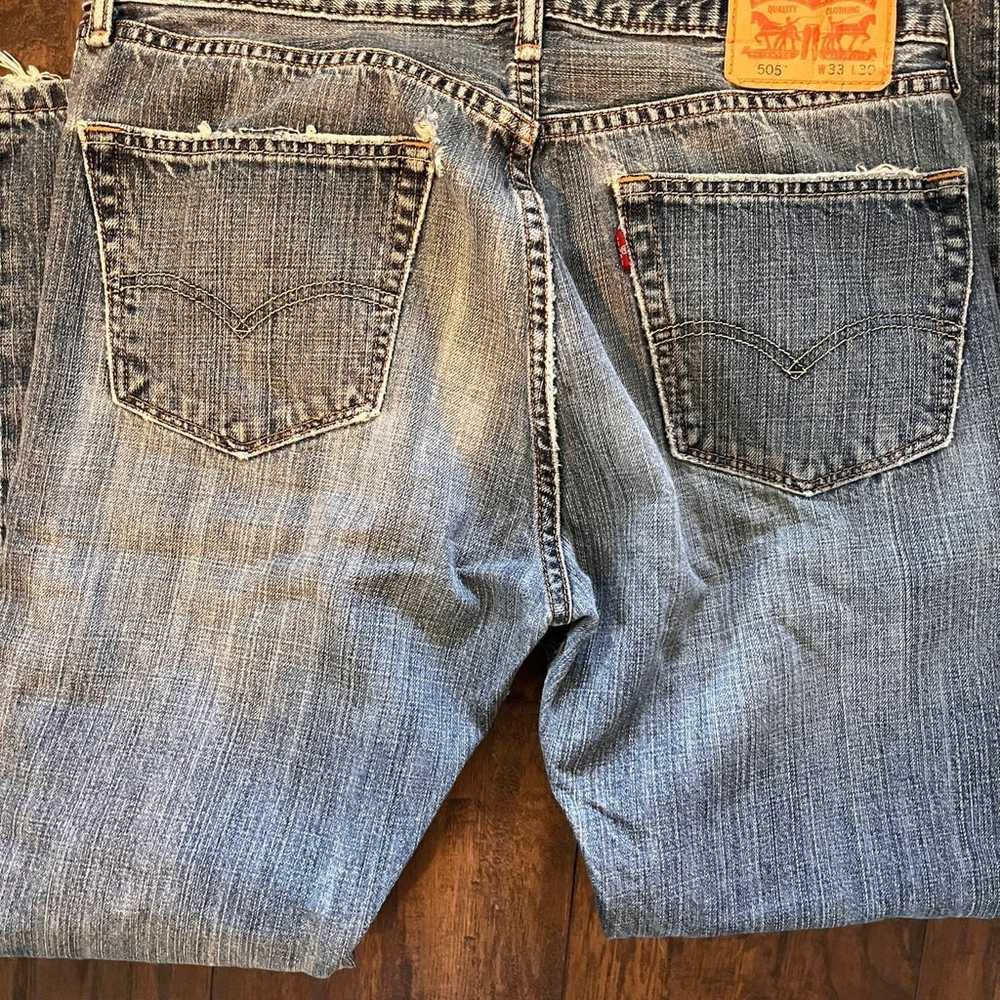 vintage levi jeans 505 SZ 35x30 EUC! - image 1