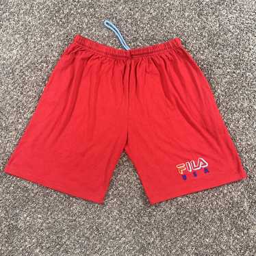 Fila × Vintage 1990’s Vintage Red FILA USA Shorts… - image 1