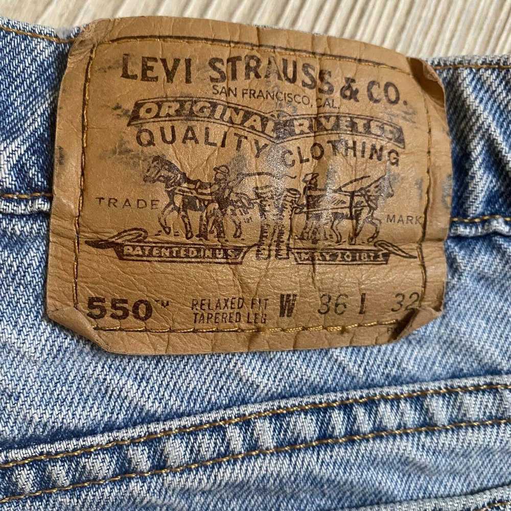 Vintage ‘96 Levis 550 Relaxed Tapered Leg Jeans M… - image 10