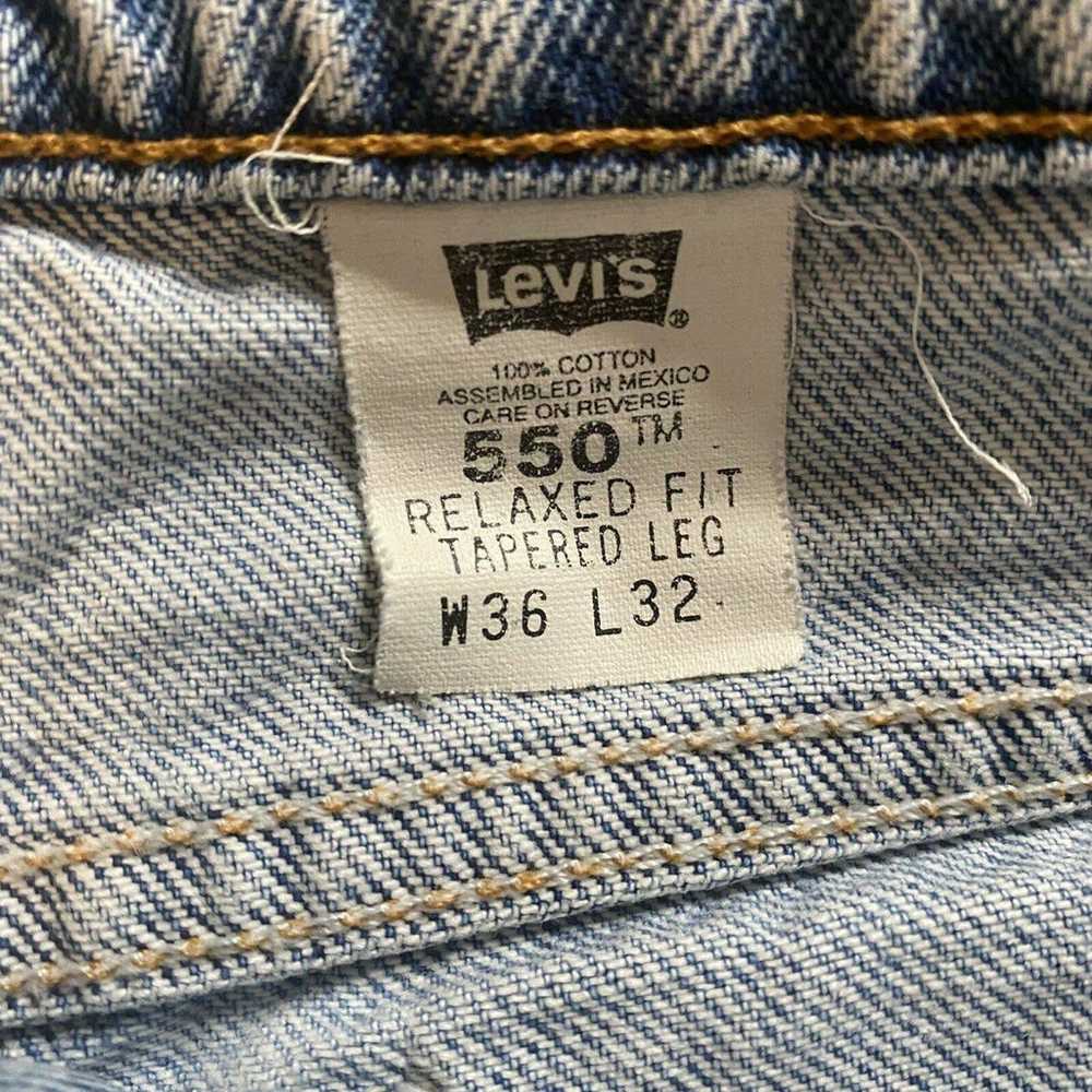 Vintage ‘96 Levis 550 Relaxed Tapered Leg Jeans M… - image 3