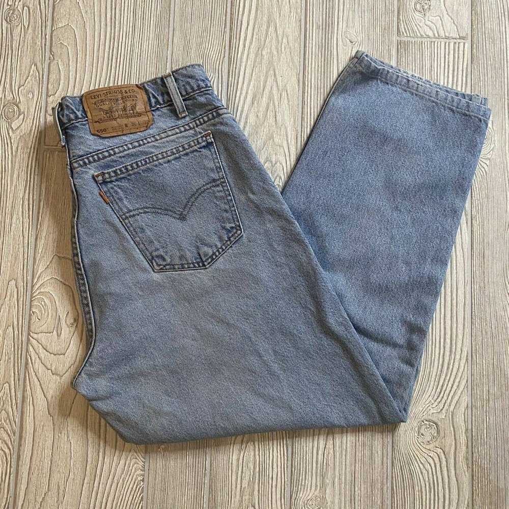 Vintage ‘96 Levis 550 Relaxed Tapered Leg Jeans M… - image 8