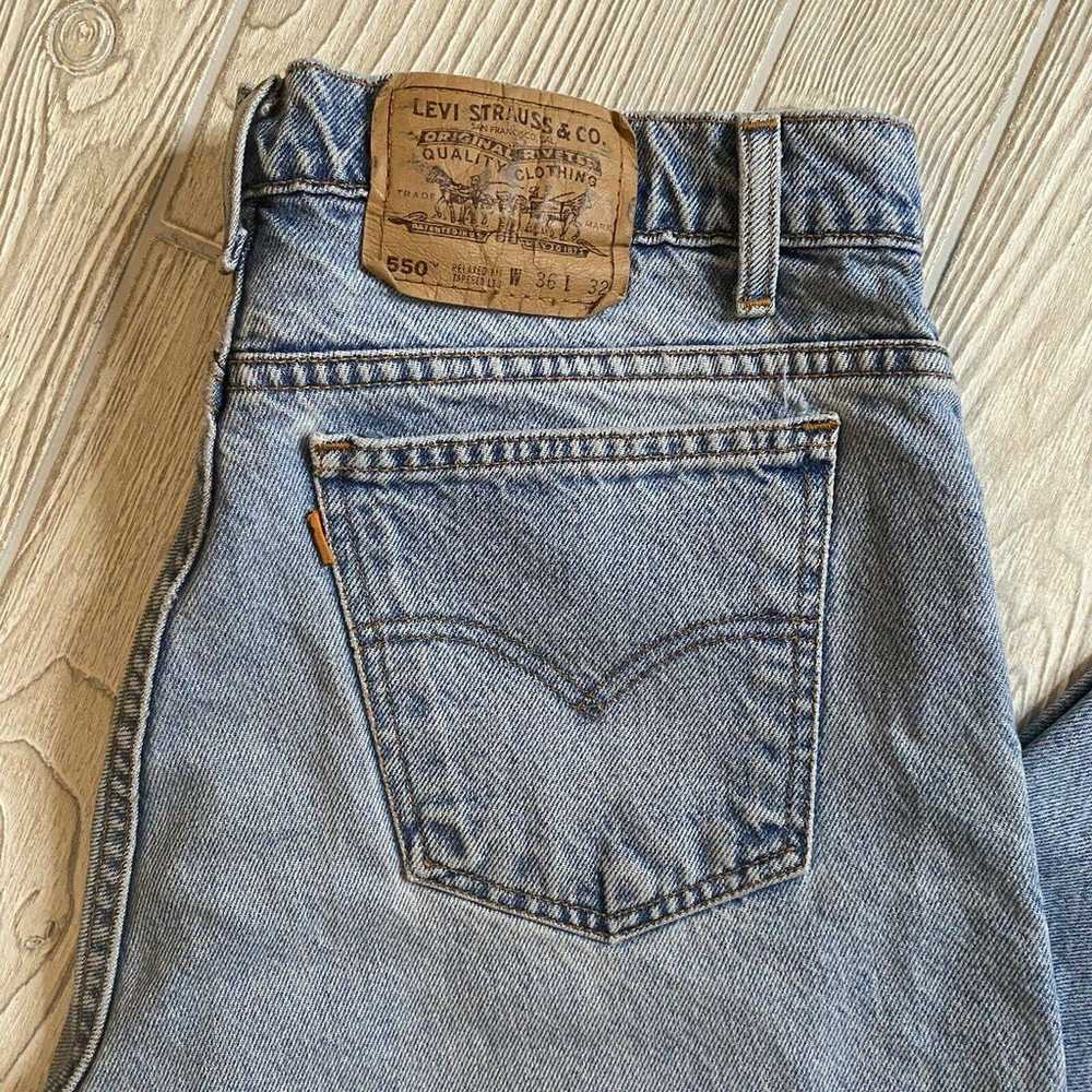 Vintage ‘96 Levis 550 Relaxed Tapered Leg Jeans M… - image 9