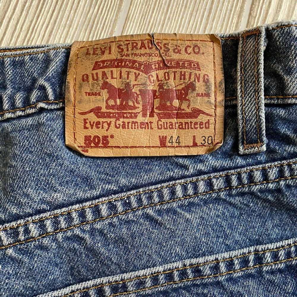 Vintage ‘98 Levis 505 Regular Fit Jeans Mens 44x3… - image 10