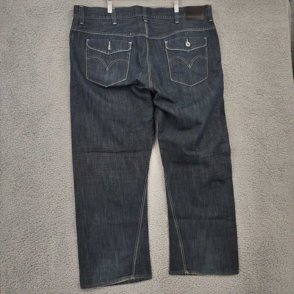 Levis Jeans Mens 46x30 Blue Black Label 559 Relax… - image 2