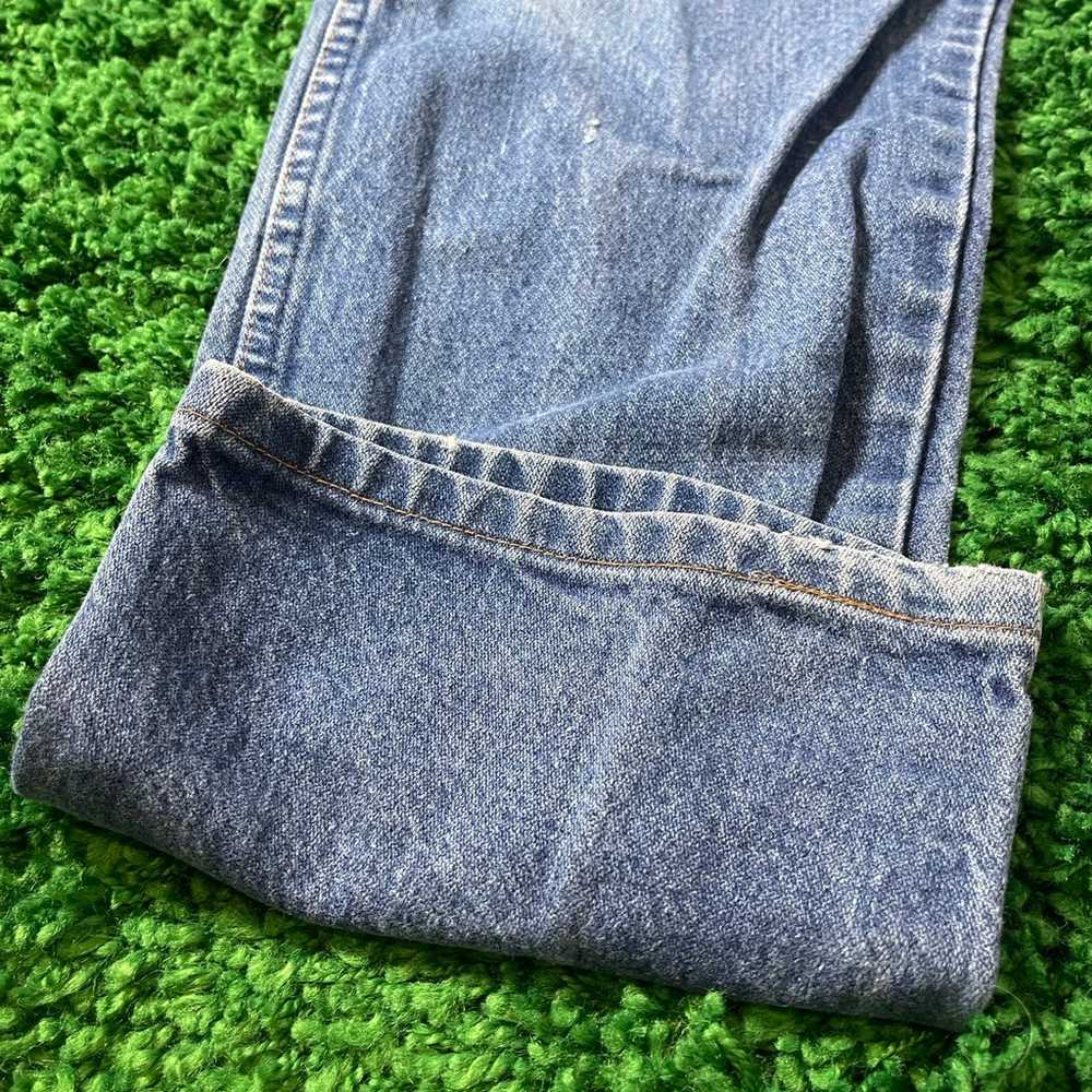 Vintage WRANGLER Jeans Mens 34x31 hemmed Straight… - image 5