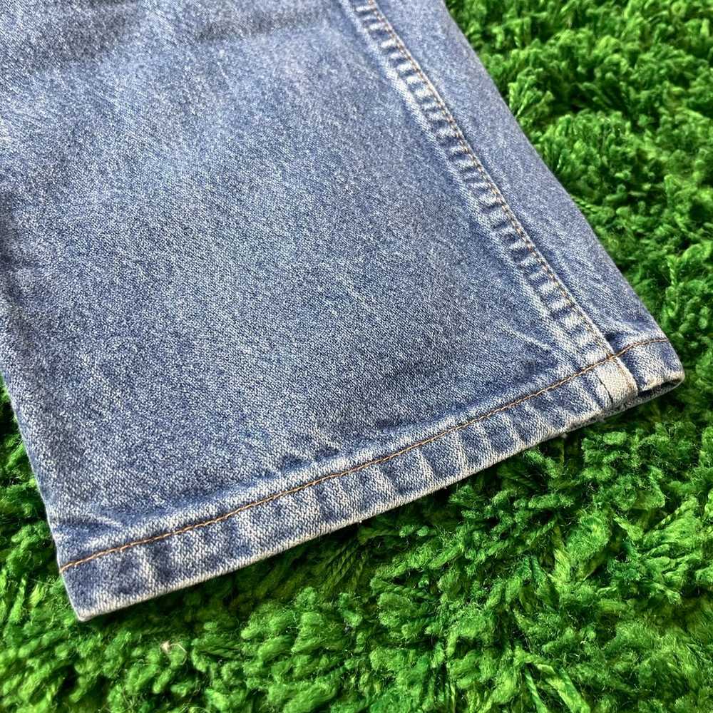 Vintage WRANGLER Jeans Mens 34x31 hemmed Straight… - image 6