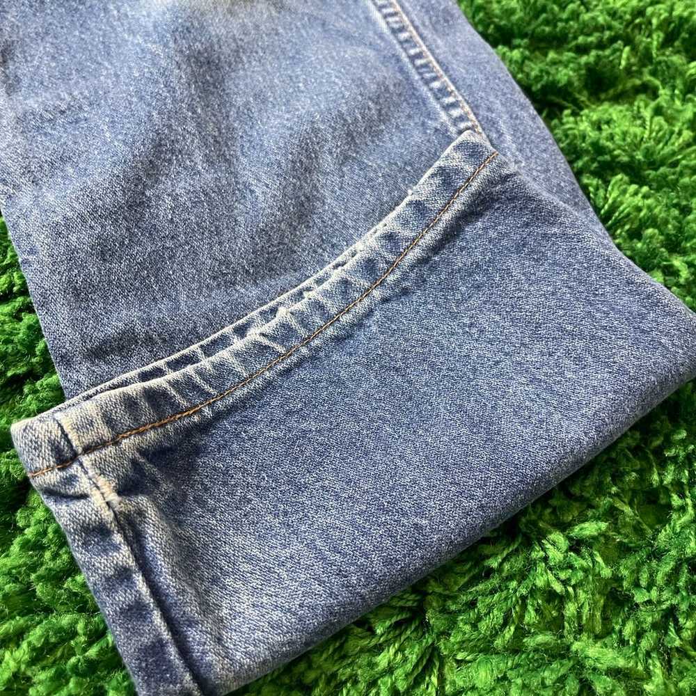 Vintage WRANGLER Jeans Mens 34x31 hemmed Straight… - image 7