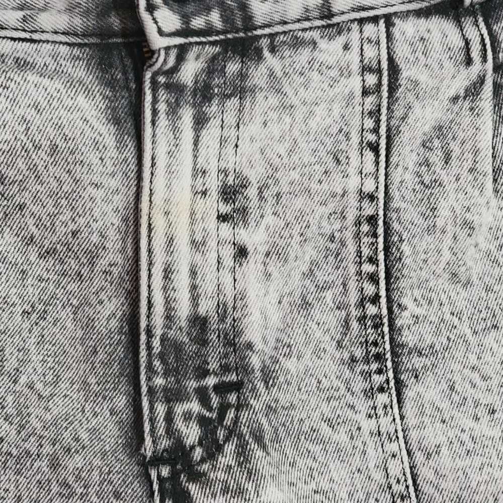 Vintage Lee Black Acid Washed Jeans 36X30 - image 10