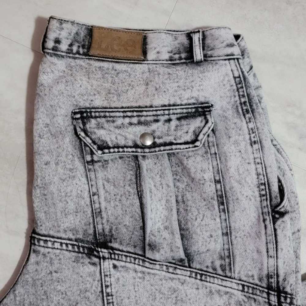 Vintage Lee Black Acid Washed Jeans 36X30 - image 2