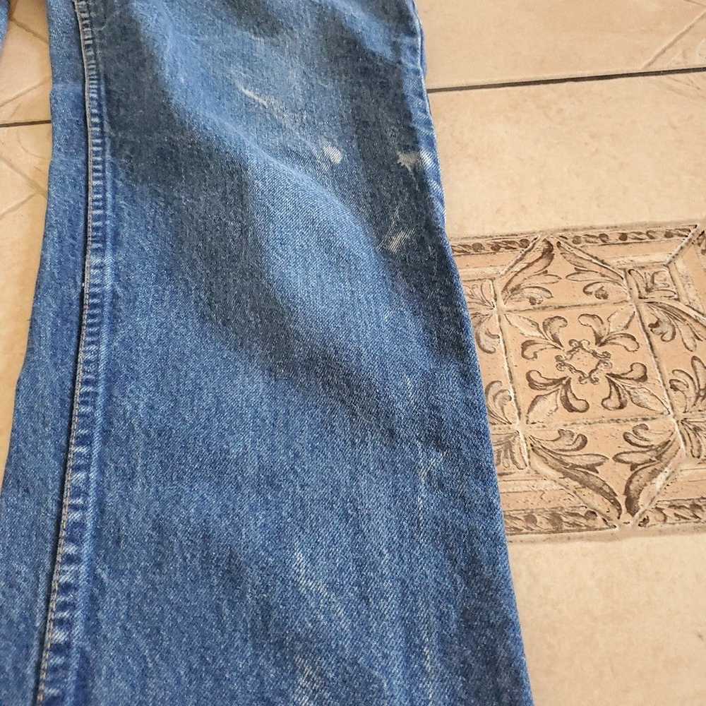 VINTAGE ZIPPER LEVIS 509 JEANS MADE IN USA - image 7