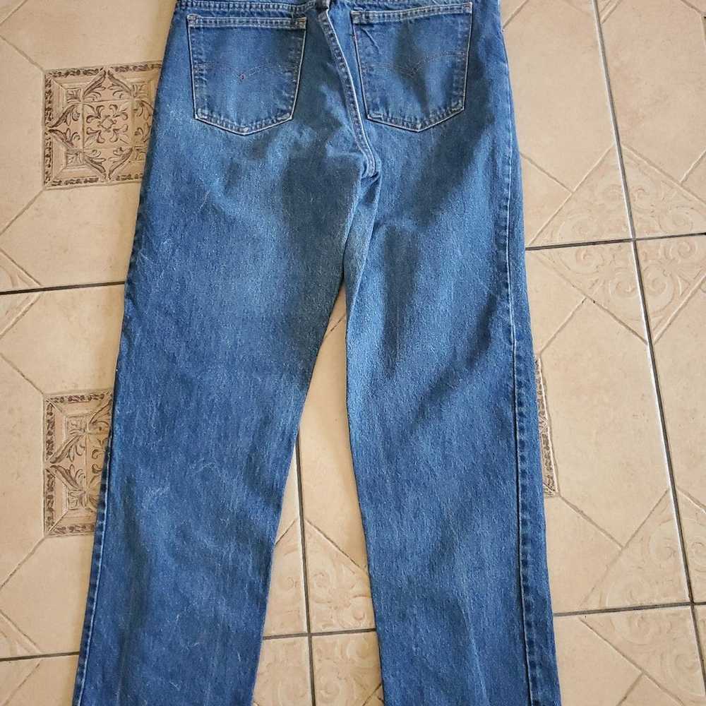 VINTAGE ZIPPER LEVIS 509 JEANS MADE IN USA - image 8