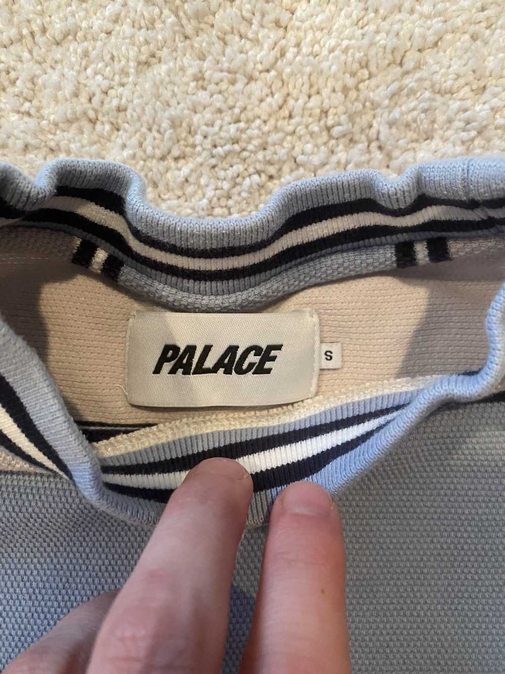 Palace Palace Blue/White Waffle Long Sleeve - image 3