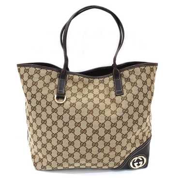 Gucci Gucci GG Canvas Tote Bag Brown Tote Bag GG … - image 1