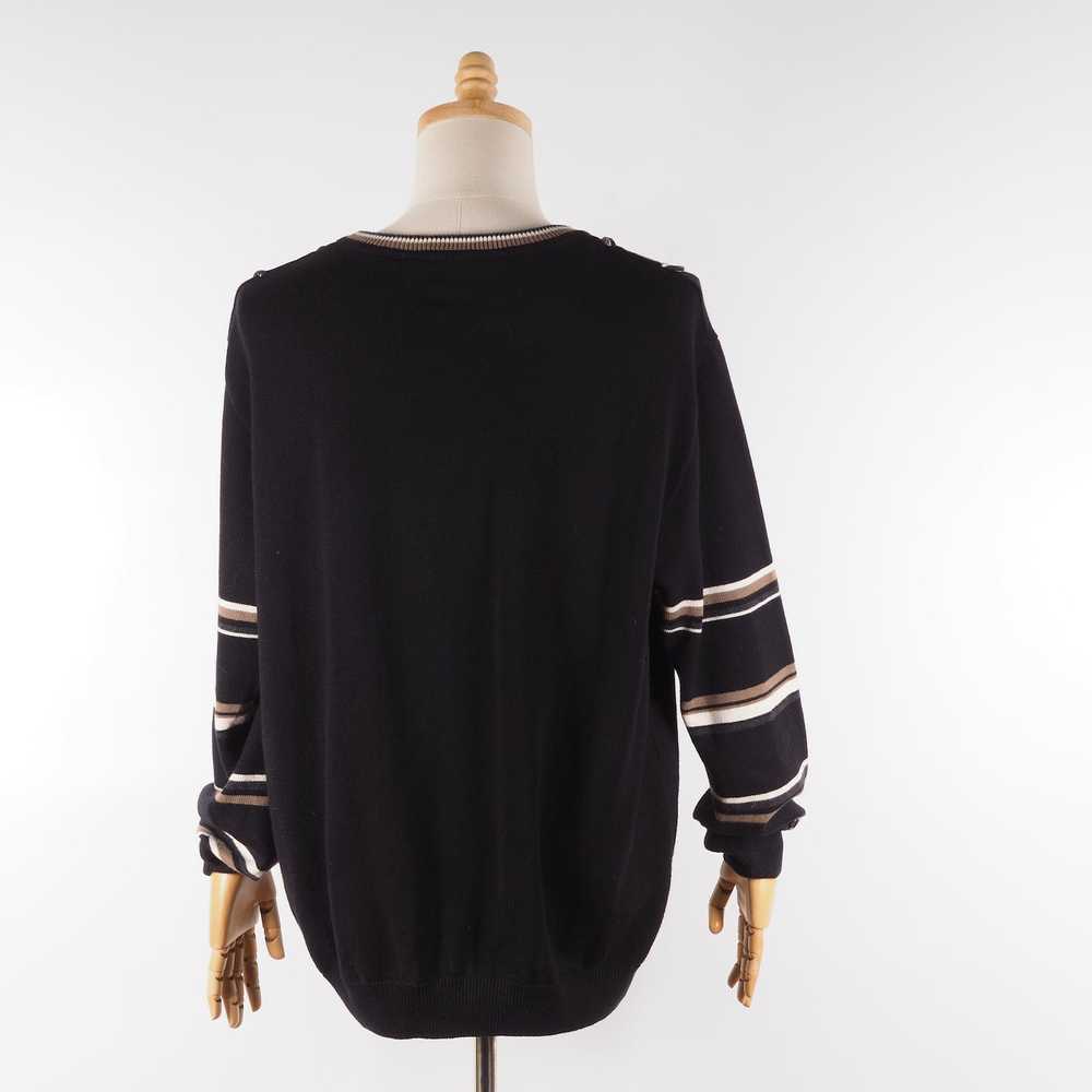 Carlo Colucci Carlo Colucci Vintage Black Knit Co… - image 4