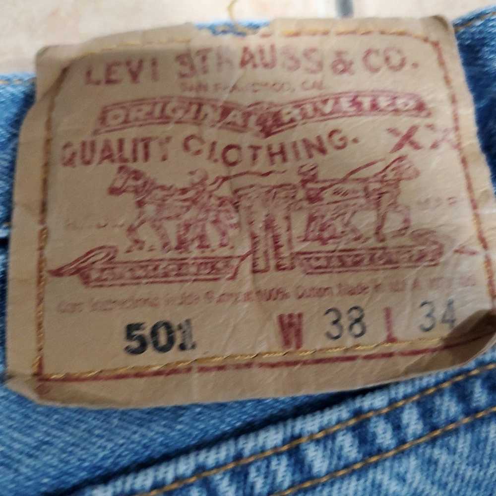 VINTAGE 501 LEVI'S MADE IN USA - image 7