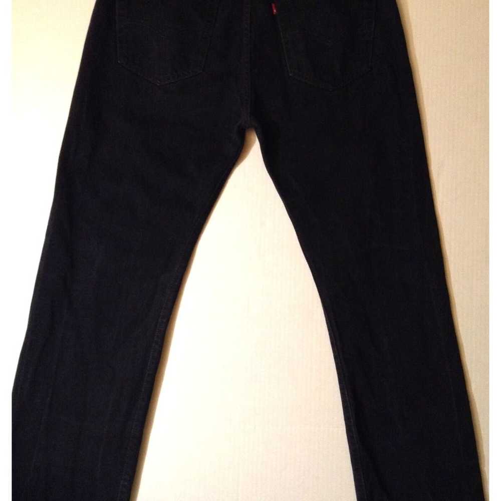 VTG Levis 501 Jeans Men 36x34 Black Button Fly Y2… - image 7