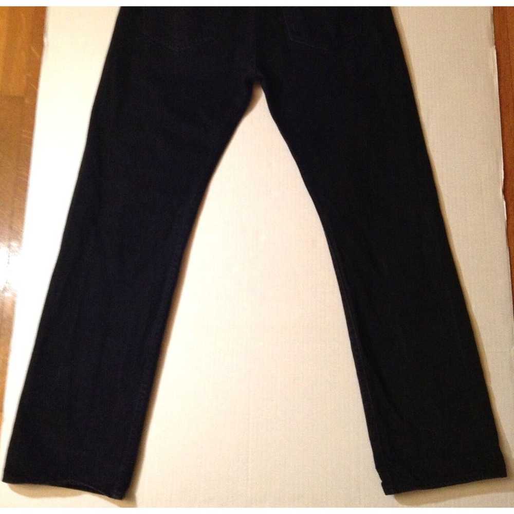 VTG Levis 501 Jeans Men 36x34 Black Button Fly Y2… - image 8