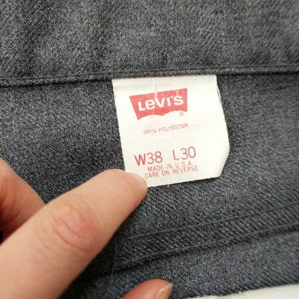 Levi's Vintage Gray Action Slacks Pants - image 6