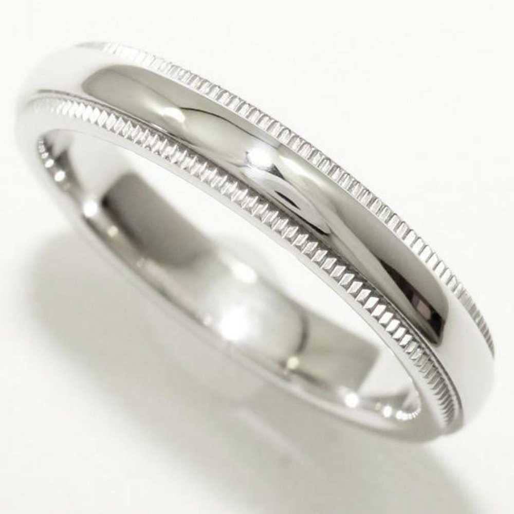 Tiffany & Co. Platinum Classic Double Milgrain We… - image 3