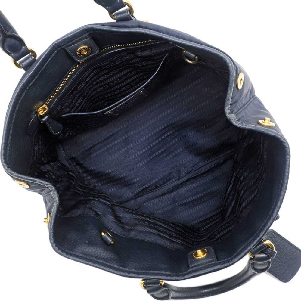 Prada Prada Shoulder Bag Nylon Saffiano Leather B… - image 8