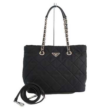 Prada Prada Nylon Tote Bag Chain Tote 2way Black