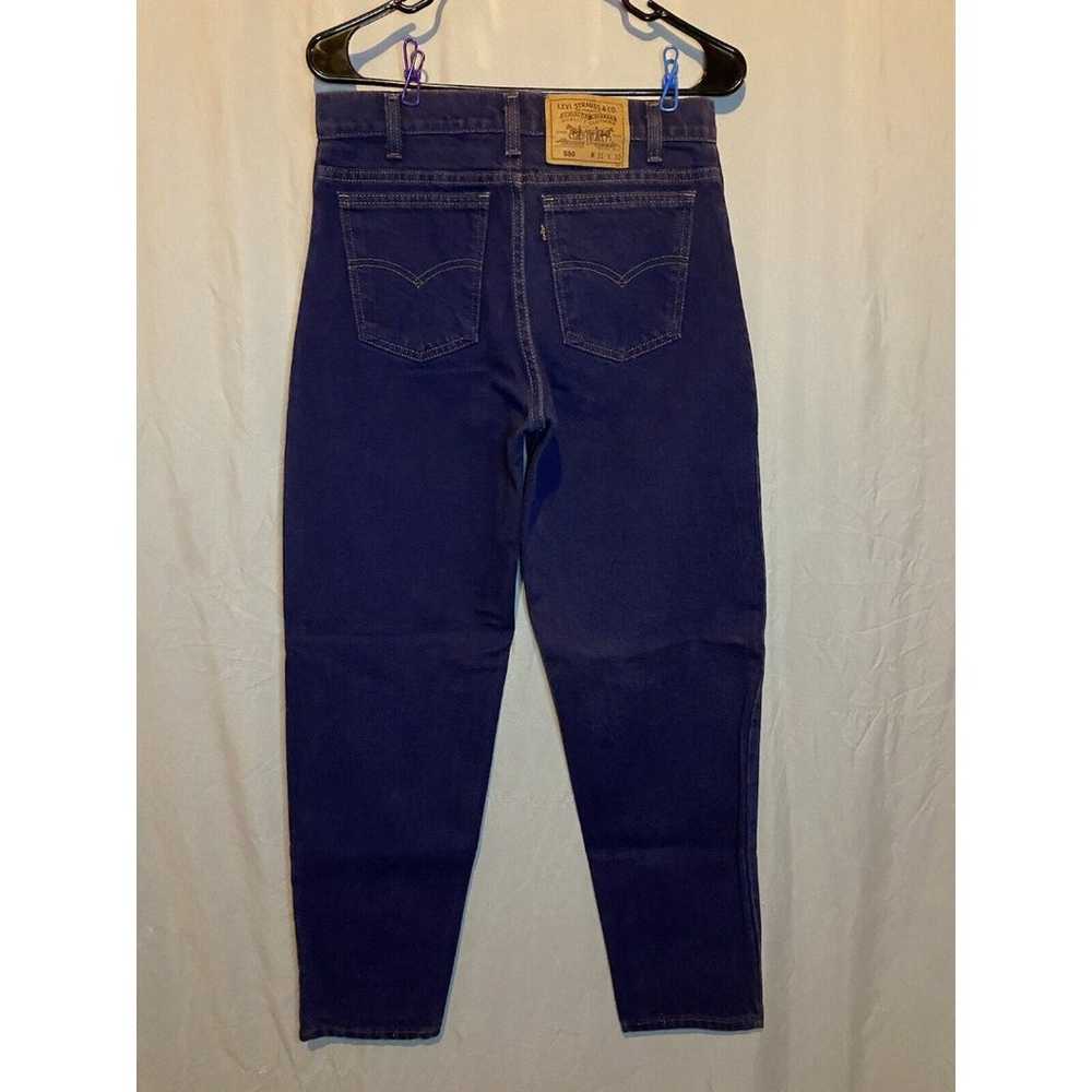 Vintage Levi's 550 USA Made Purple(?) Color Jeans… - image 4