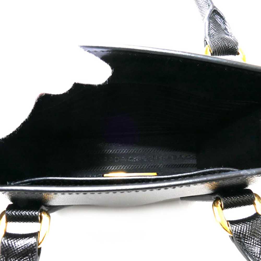 Prada Prada Saffiano Luxe 2way Shoulder Bag Black… - image 3