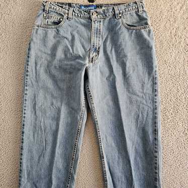 Vintage Levis Jeans Mens Size 38x32 Blue Silver T… - image 1