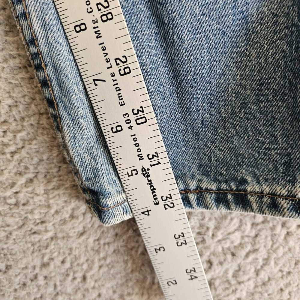 Vintage Levis Jeans Mens Size 38x32 Blue Silver T… - image 9
