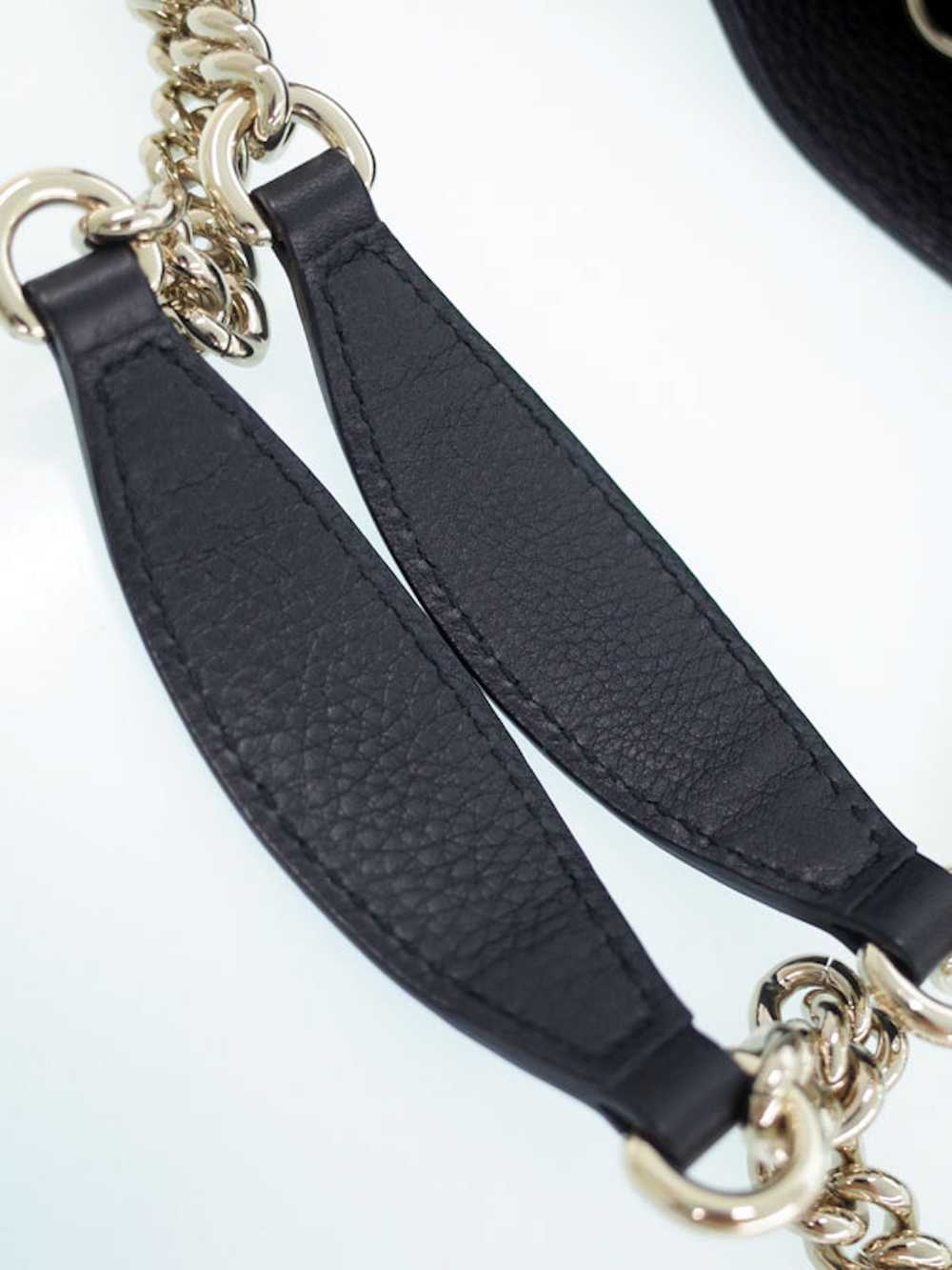 Gucci Gucci Leather Soho Chain Shoulder Bag Black - image 4