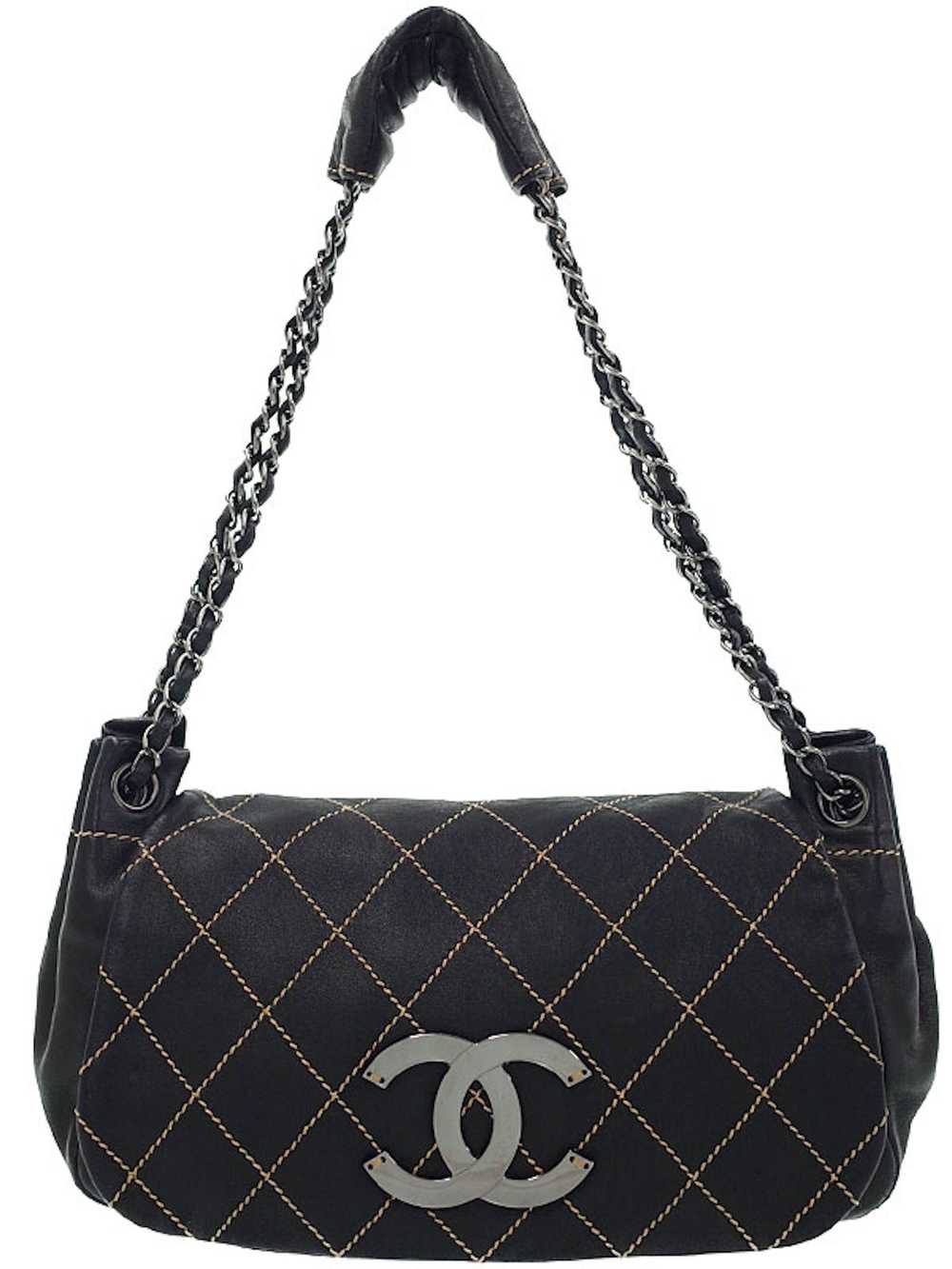 Chanel Chanel Wild Stitch Chain Shoulder Bag Lamb… - image 1