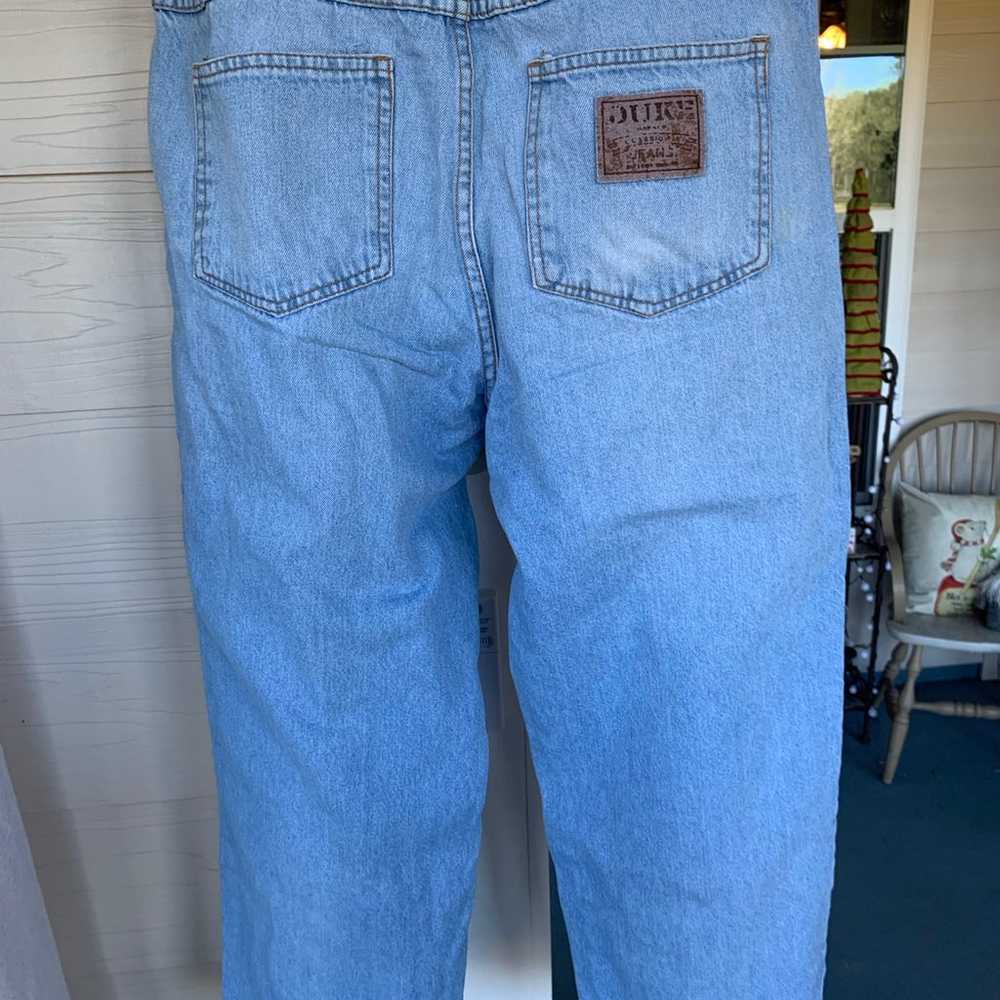 Duke Vintage Cinch Waistband Blue Jeans Size 31/ … - image 4