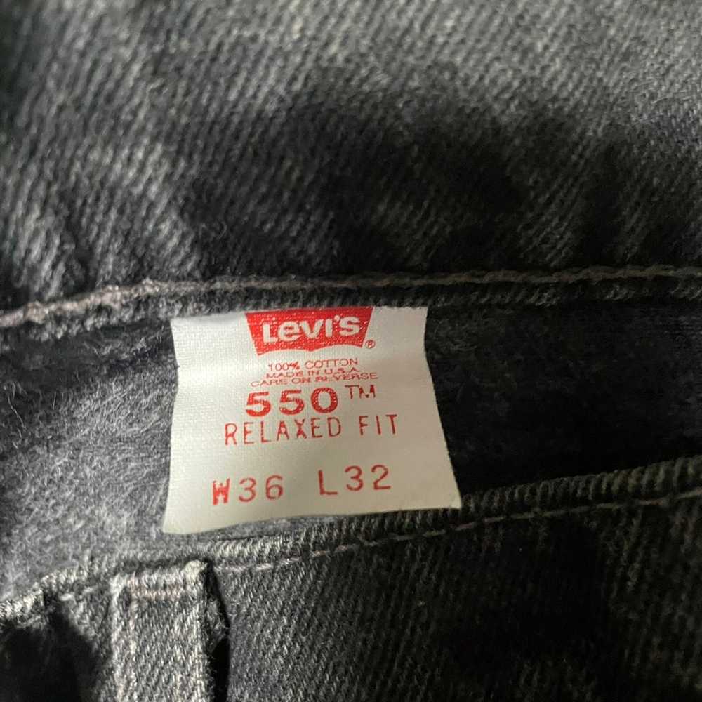 Vintage Levi's 550 Relaxed Straight Blac - image 4
