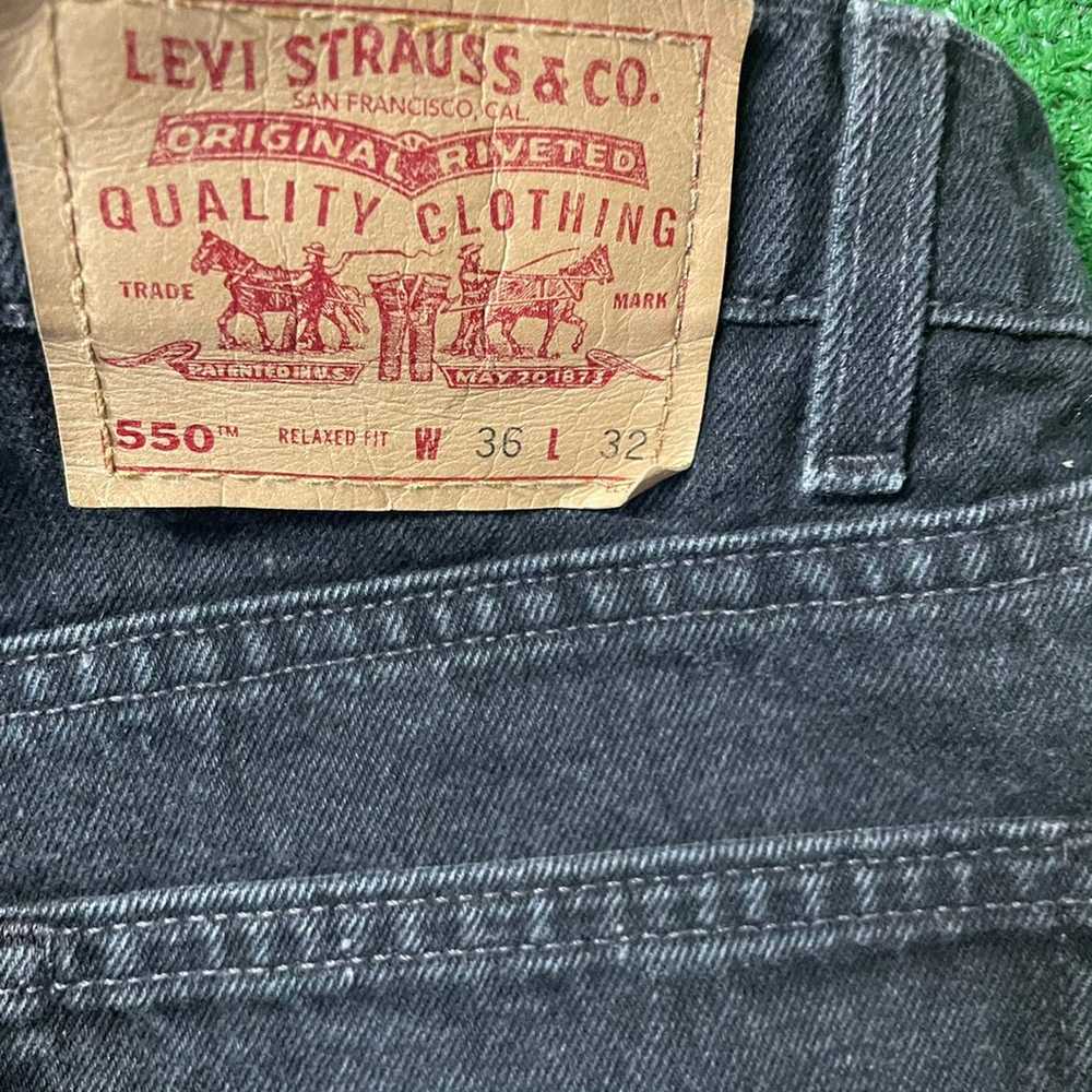 Vintage Levi's 550 Relaxed Straight Blac - image 5