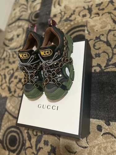 Gucci Flashtrek Low Green Crystals