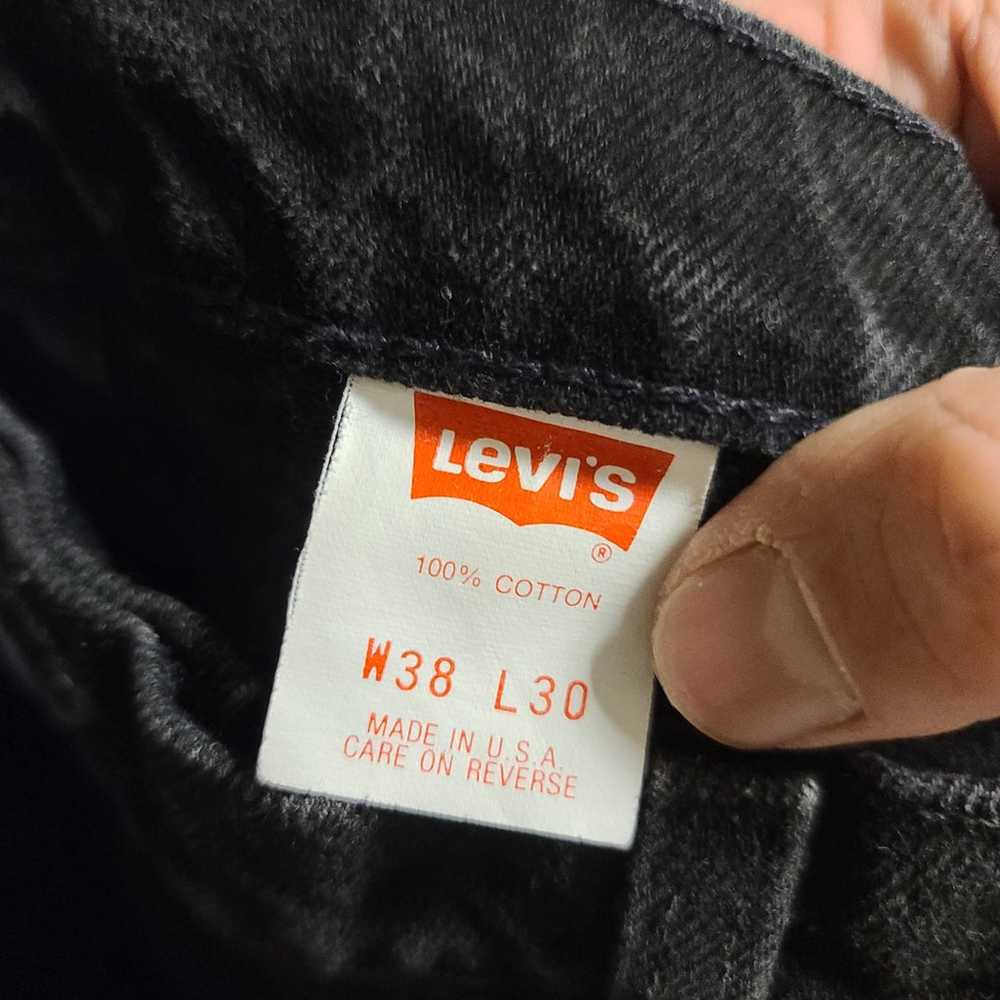 VTG 90s Made in USA Levi's 550 Orange Tab Jeans 3… - image 9