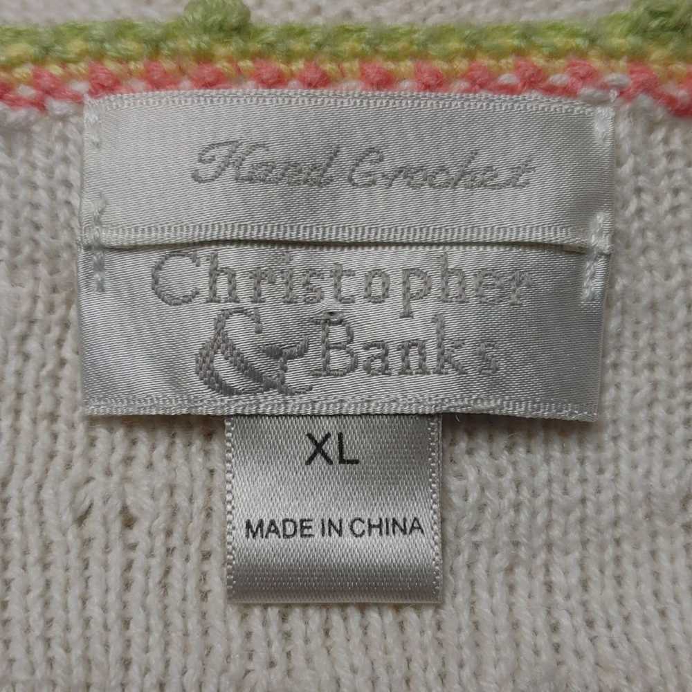 Other Christopher&Banks Womens White Hand Crochet… - image 3