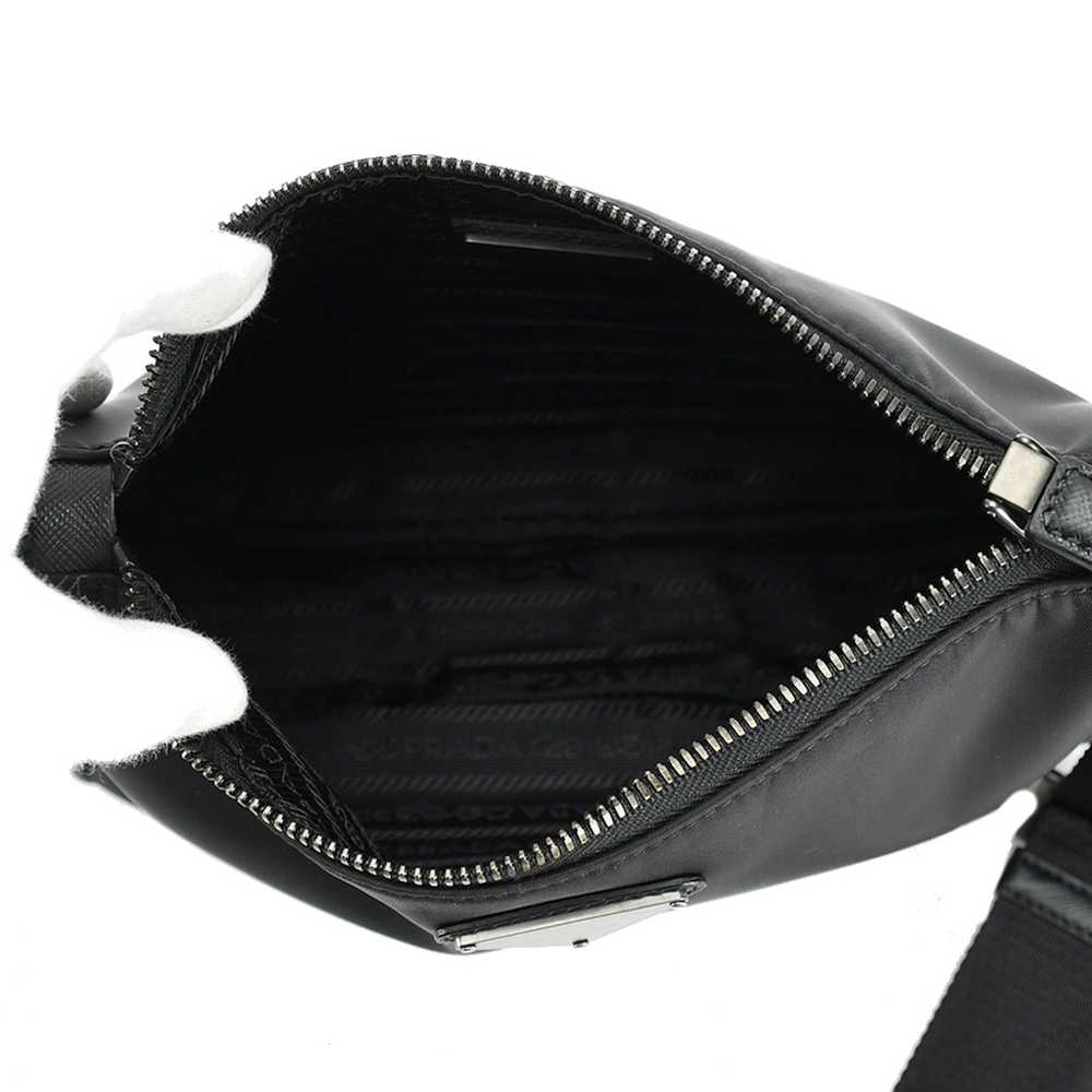 Prada Prada Nylon Saffiano Leather Crossbody Shou… - image 4