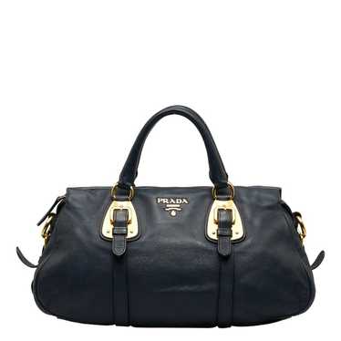 Prada Prada Leather Shoulder Bag Black - image 1