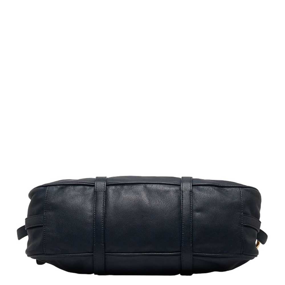 Prada Prada Leather Shoulder Bag Black - image 4