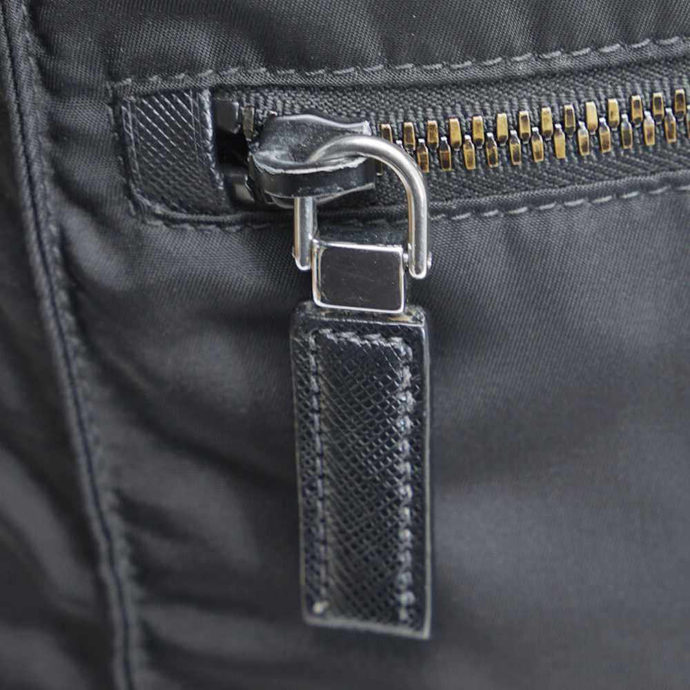 Prada Prada Tote Bag Handbag Black Nylon Leather - image 5