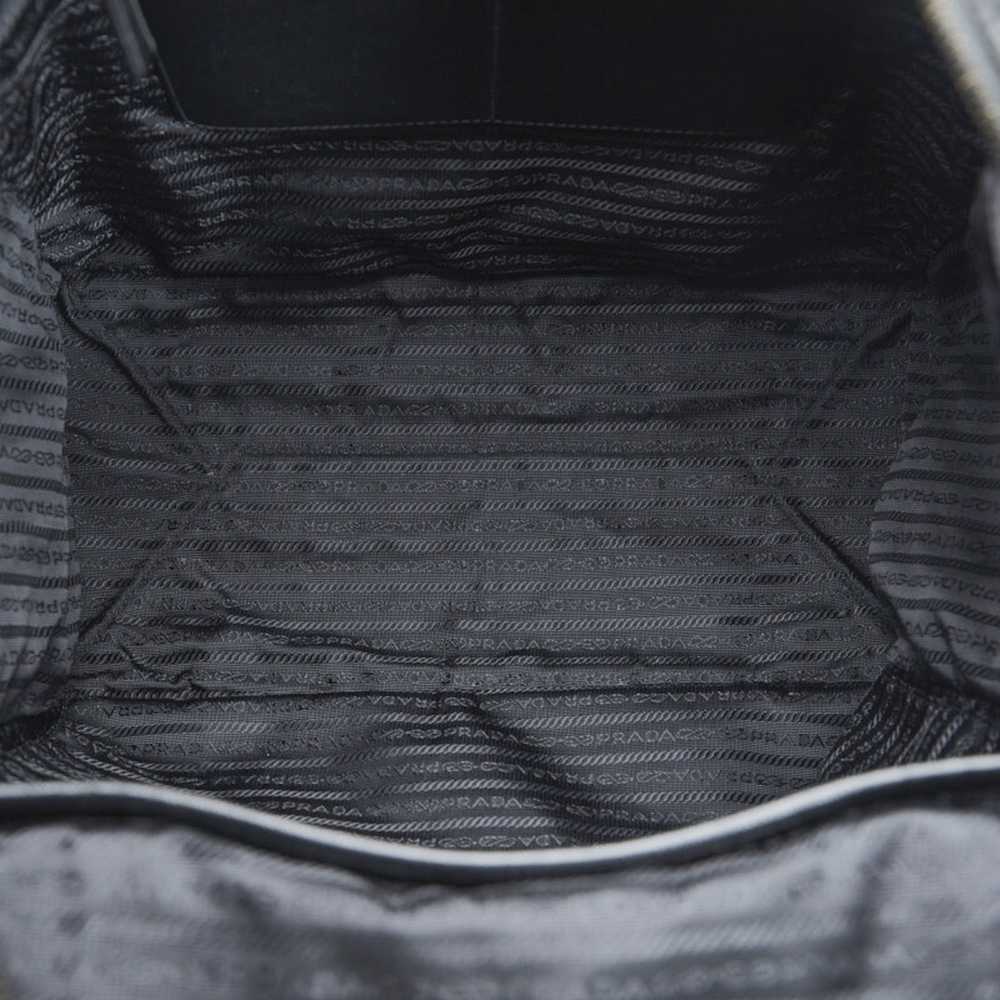 Prada Prada Tote Bag Handbag Black Nylon Leather - image 6