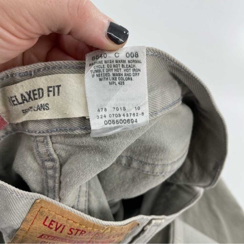 Vintage Red Blank Tab Levi's 550 Relaxed Straight… - image 10