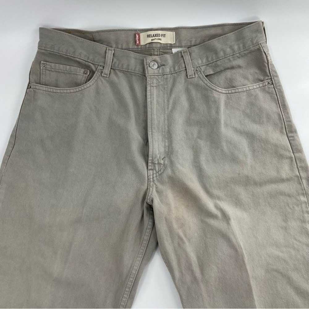 Vintage Red Blank Tab Levi's 550 Relaxed Straight… - image 2