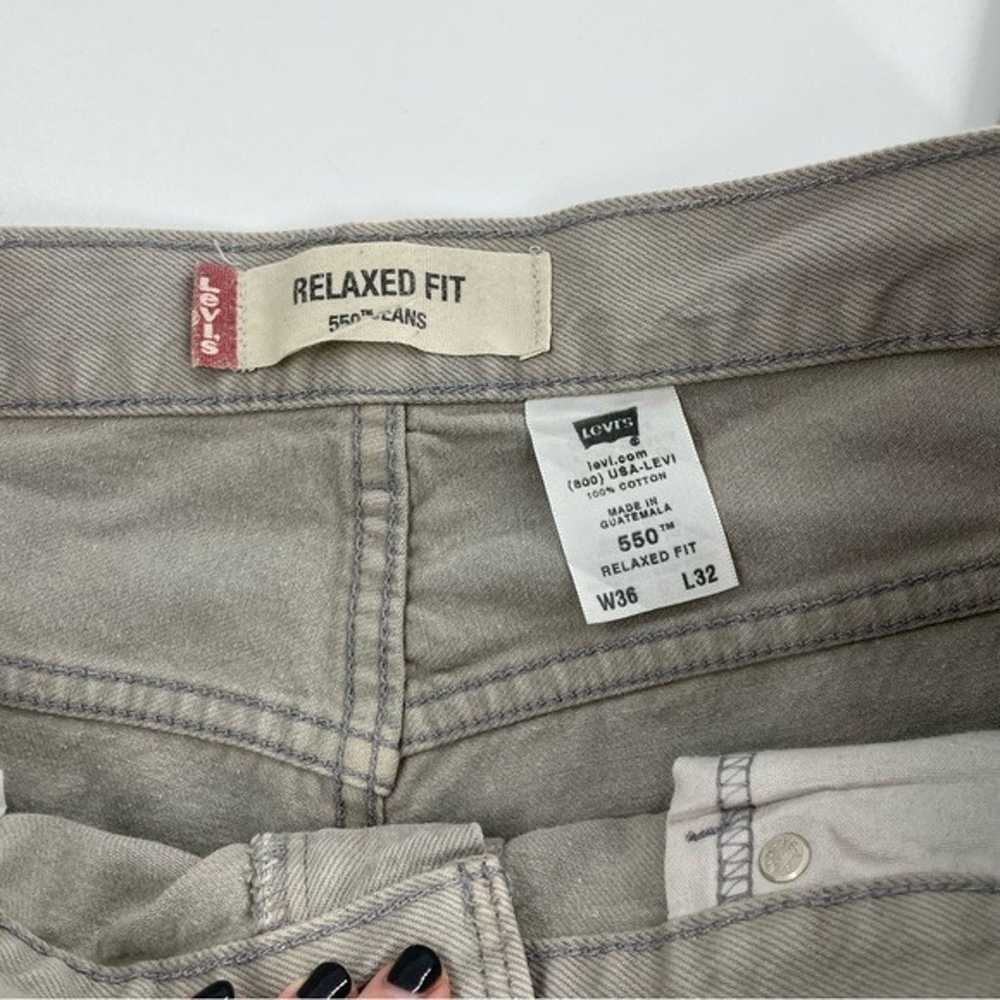 Vintage Red Blank Tab Levi's 550 Relaxed Straight… - image 5
