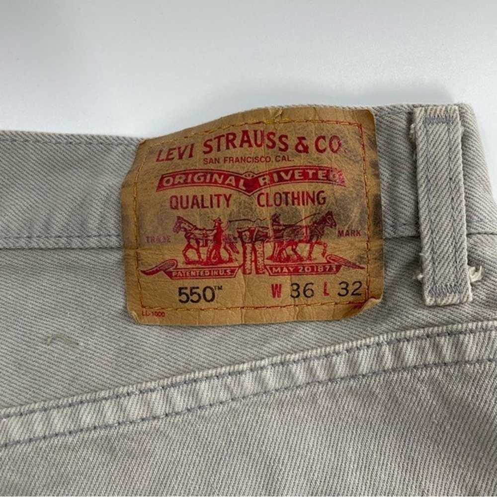Vintage Red Blank Tab Levi's 550 Relaxed Straight… - image 6