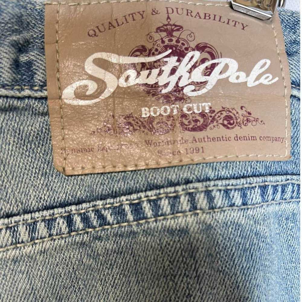 Southpole Denim Jean Vintage Distressed Boot Cut … - image 4